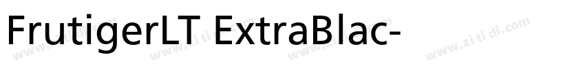 FrutigerLT ExtraBlac字体转换